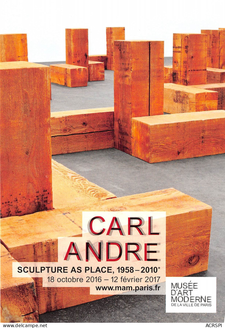 CARL ANDRE Sculpture As Place Musee D Art Moderne De La Ville De Paris 25(scan Recto-verso) MB2319 - Werbepostkarten