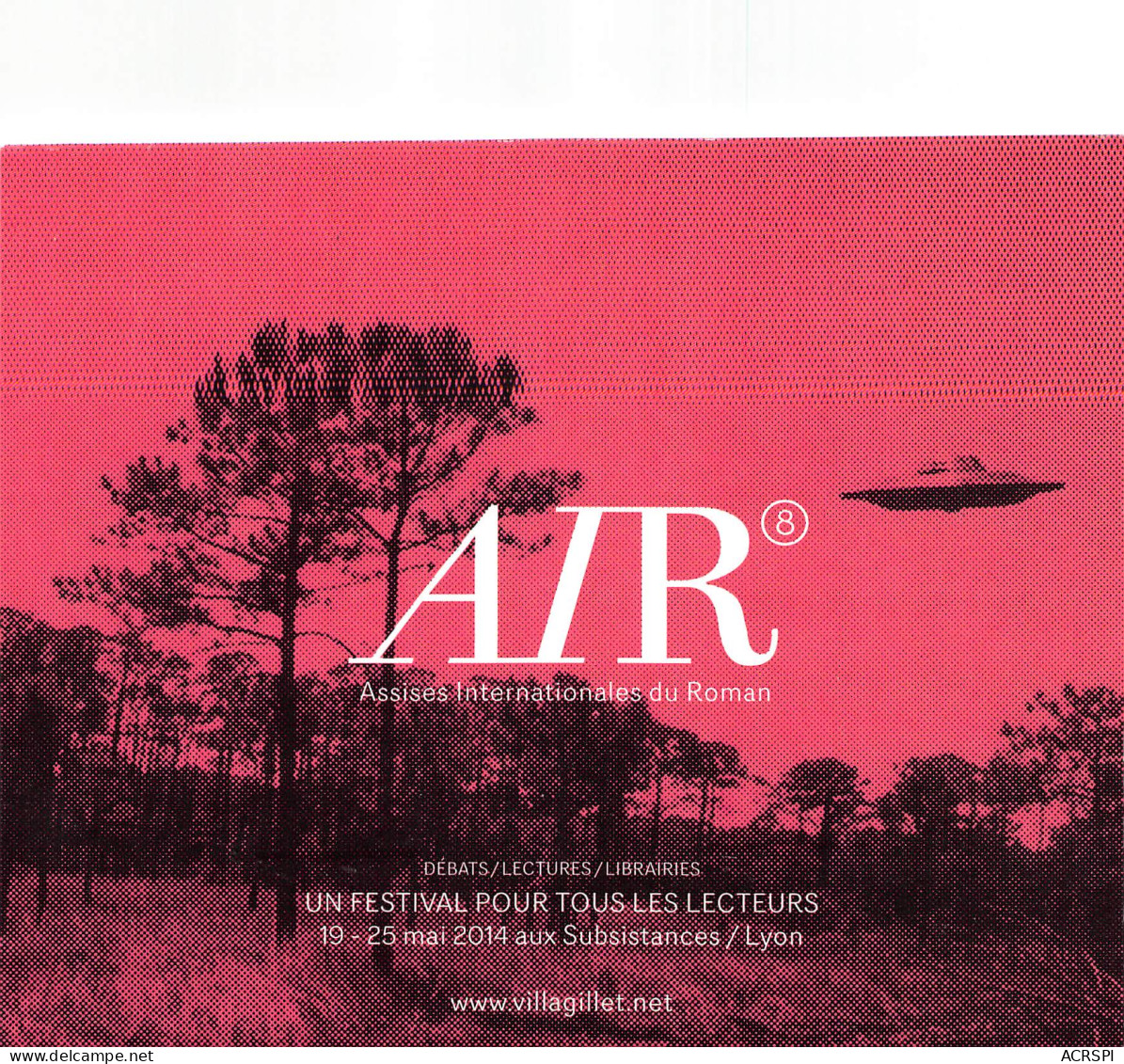 AIR Assises Internationales Du Roman 12(scan Recto-verso) MB2320 - Werbepostkarten