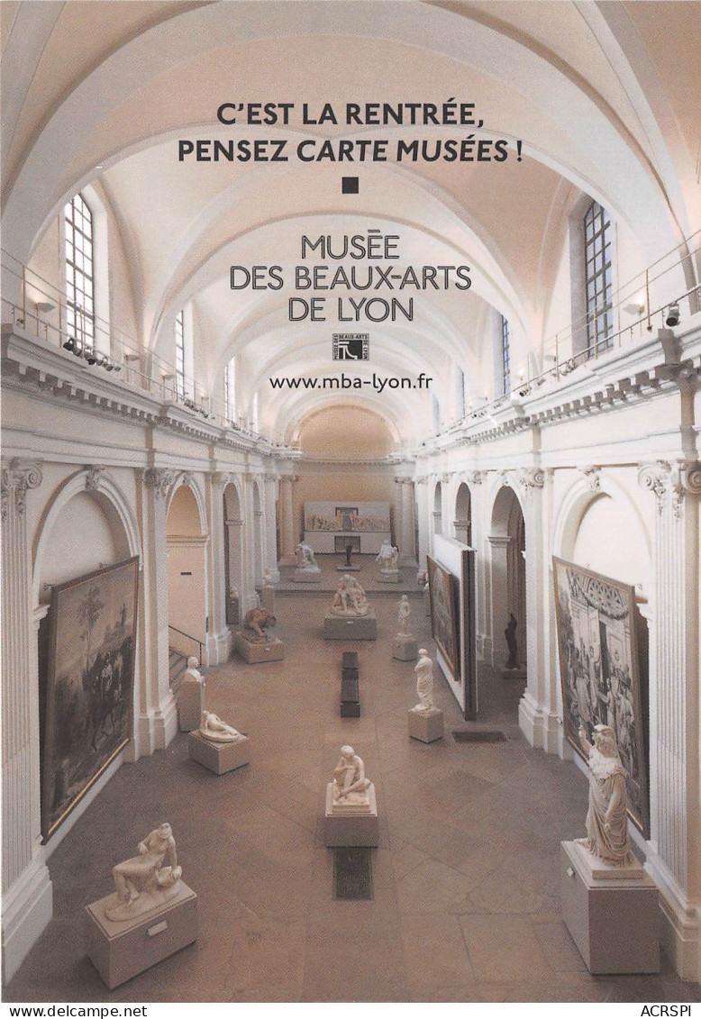 MUSEE DES BEAUX ARTS DE LYON C Est La Rentree Pensez Carte Musees 27(scan Recto-verso) MB2321 - Werbepostkarten