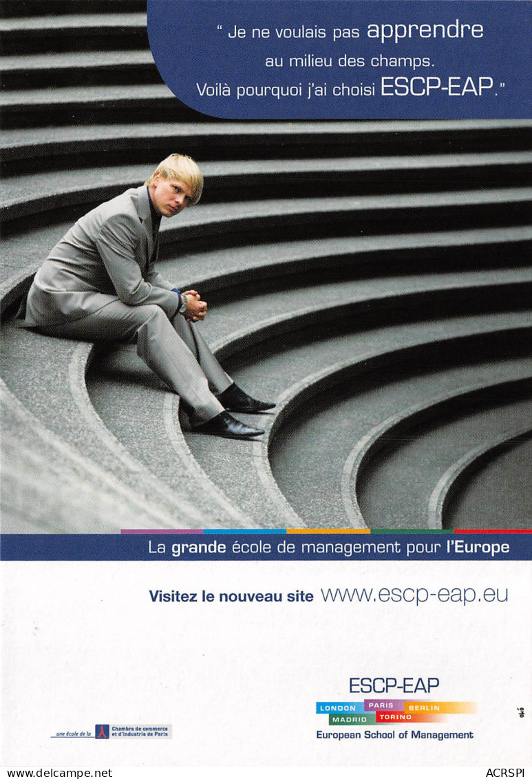 ESCP EAP Ecole De Management Pour L Europe, PARIS 5(scan Recto-verso) MB2322 - Werbepostkarten