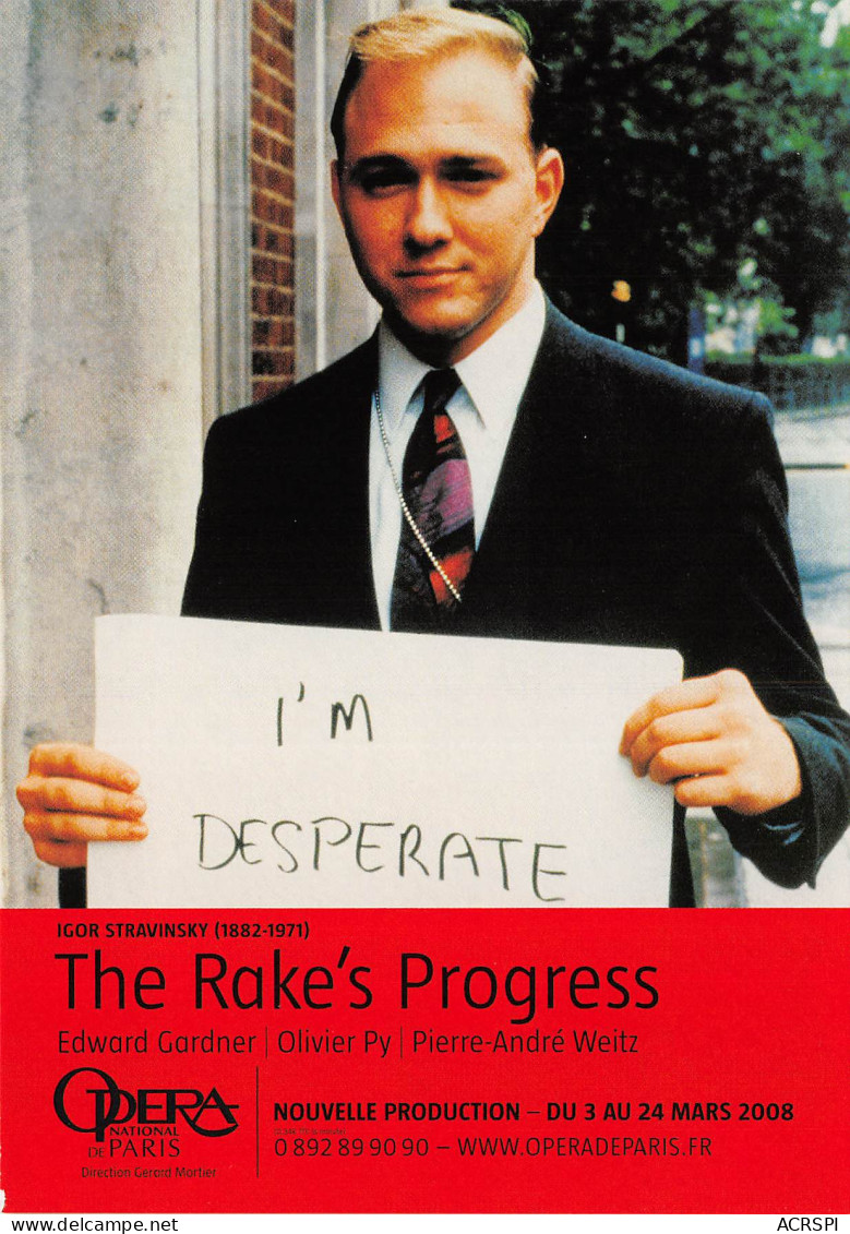 The Rake S Progress OPERA DE PARIS 14(scan Recto-verso) MB2322 - Advertising