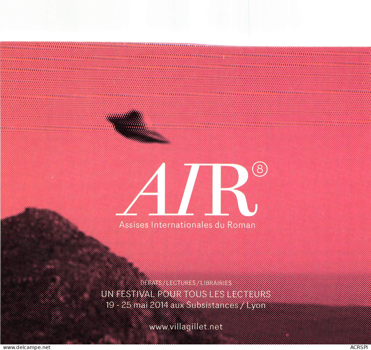 AIR ASSISES INTERNATIONALES DU ROMAN Lyon 1(scan Recto-verso) MB2323 - Reclame