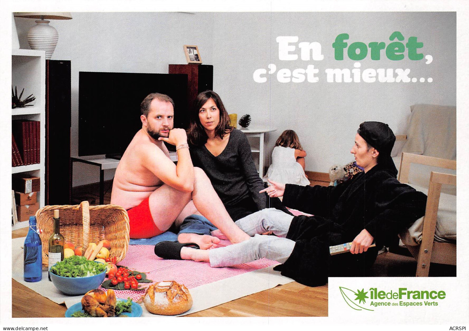 En Foret C Est Mieux Ile De France Agence Espaces Verts 11(scan Recto-verso) MB2323 - Advertising