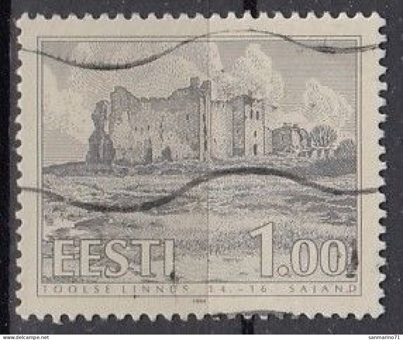 ESTONIA 223,used,falc Hinged - Schlösser U. Burgen