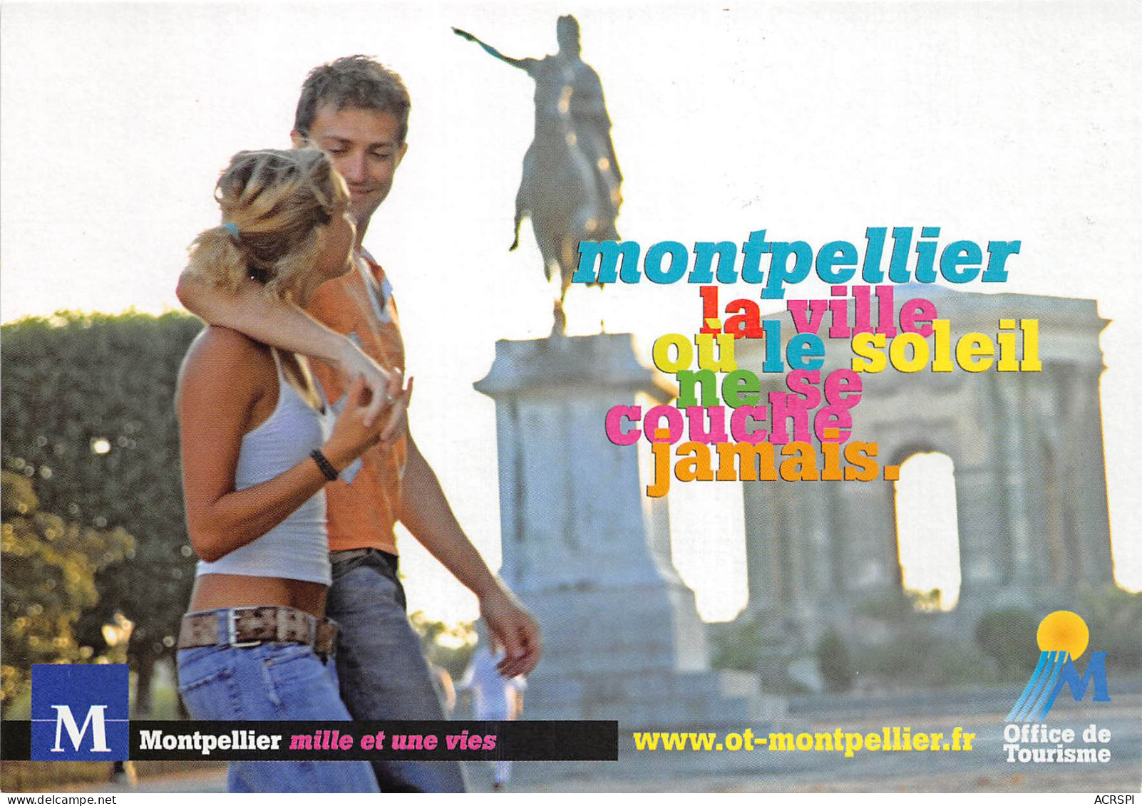 MONTPELLIER LA VILLE OU LE SOLEIL NE SE COUCHE JAMAIS 25(scan Recto-verso) MB2323 - Advertising