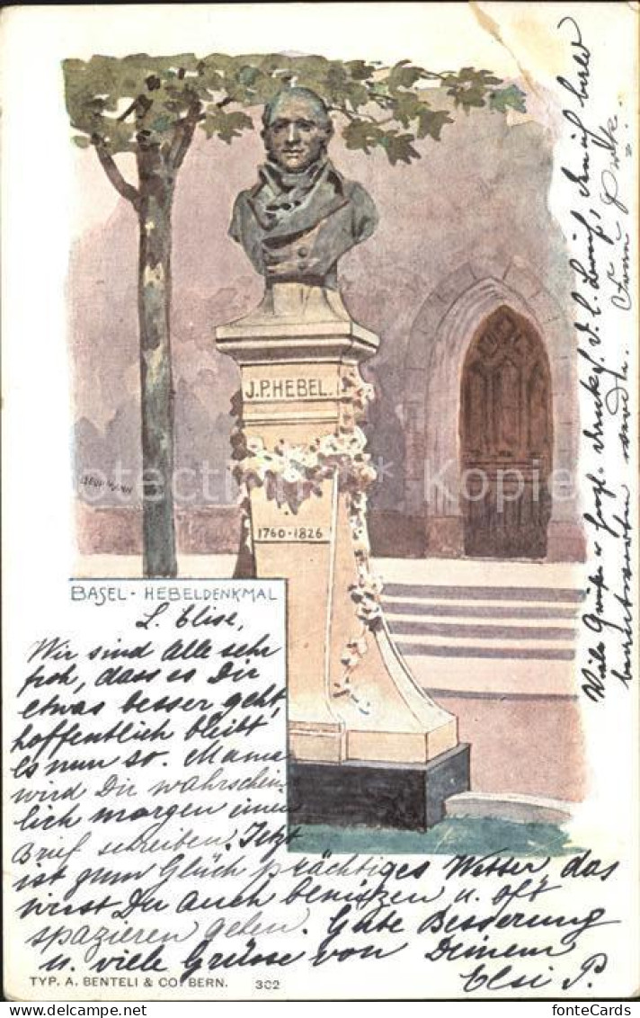 12513274 Basel BS Hebeldenkmal Basel BS - Other & Unclassified