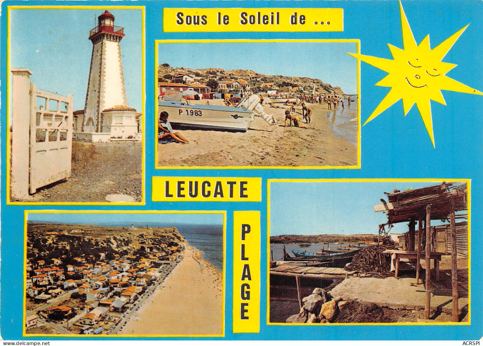 LEUCATE Souvenir De Leucate Plage Le Phare La Plage Vue Aerienne De La Sattion 22scan Recto-verso) MB2326 - Leucate