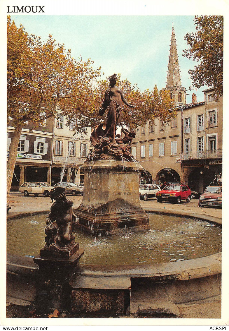 LIMOUX La Fontaine Statue De La Republique 9(scan Recto-verso) MB2328 - Limoux