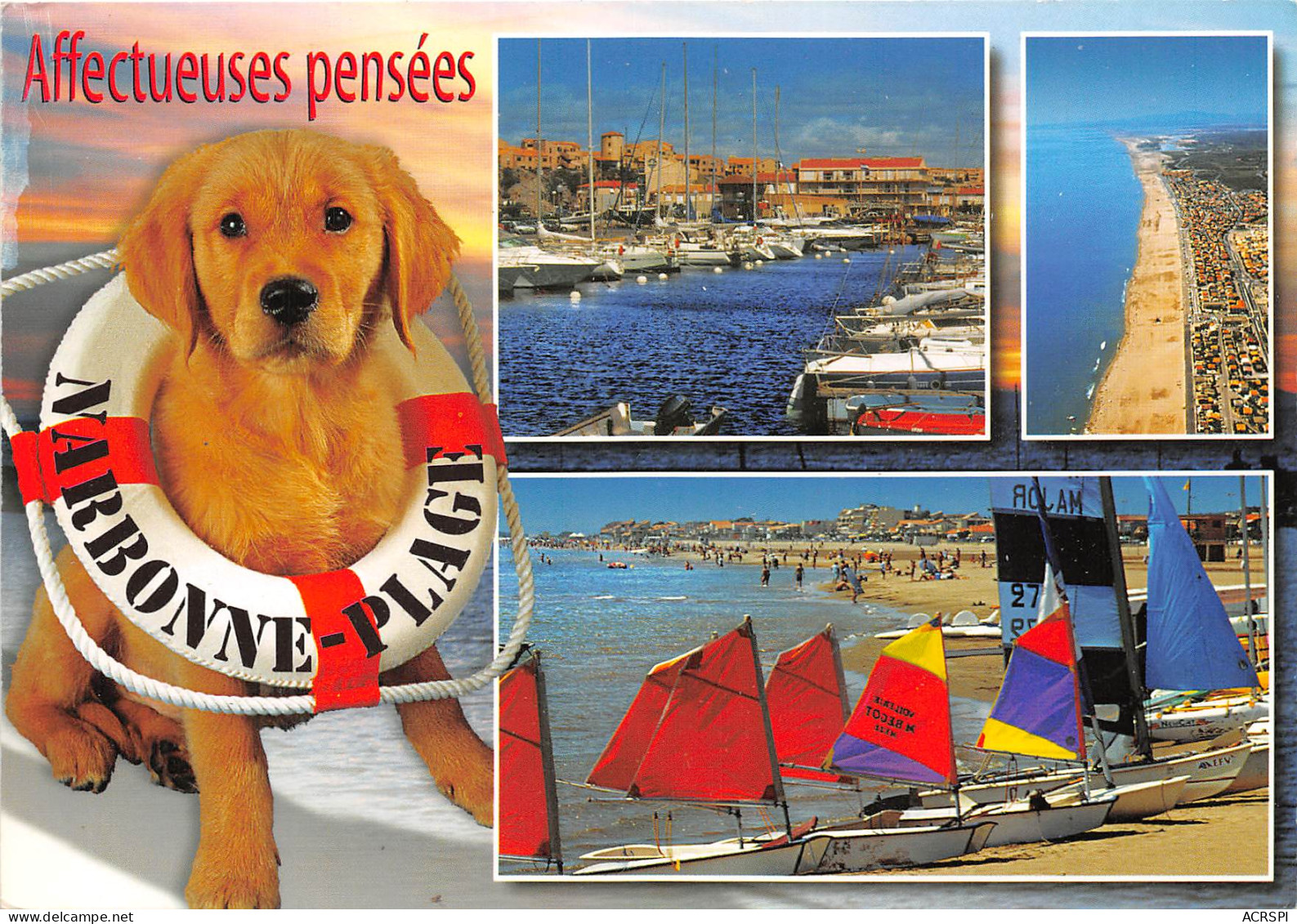 Affectueuses Pensees NARBONNE PLAGE 13(scan Recto-verso) MB2329 - Narbonne