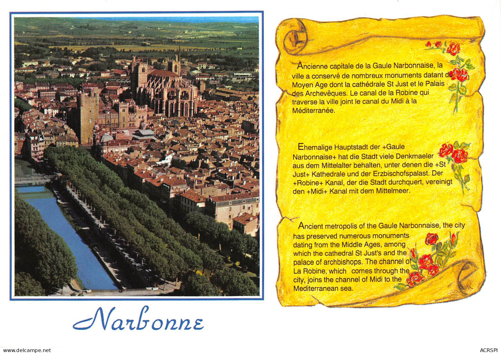 NARBONNE Vue Aerienne 28(scan Recto-verso) MB2329 - Narbonne