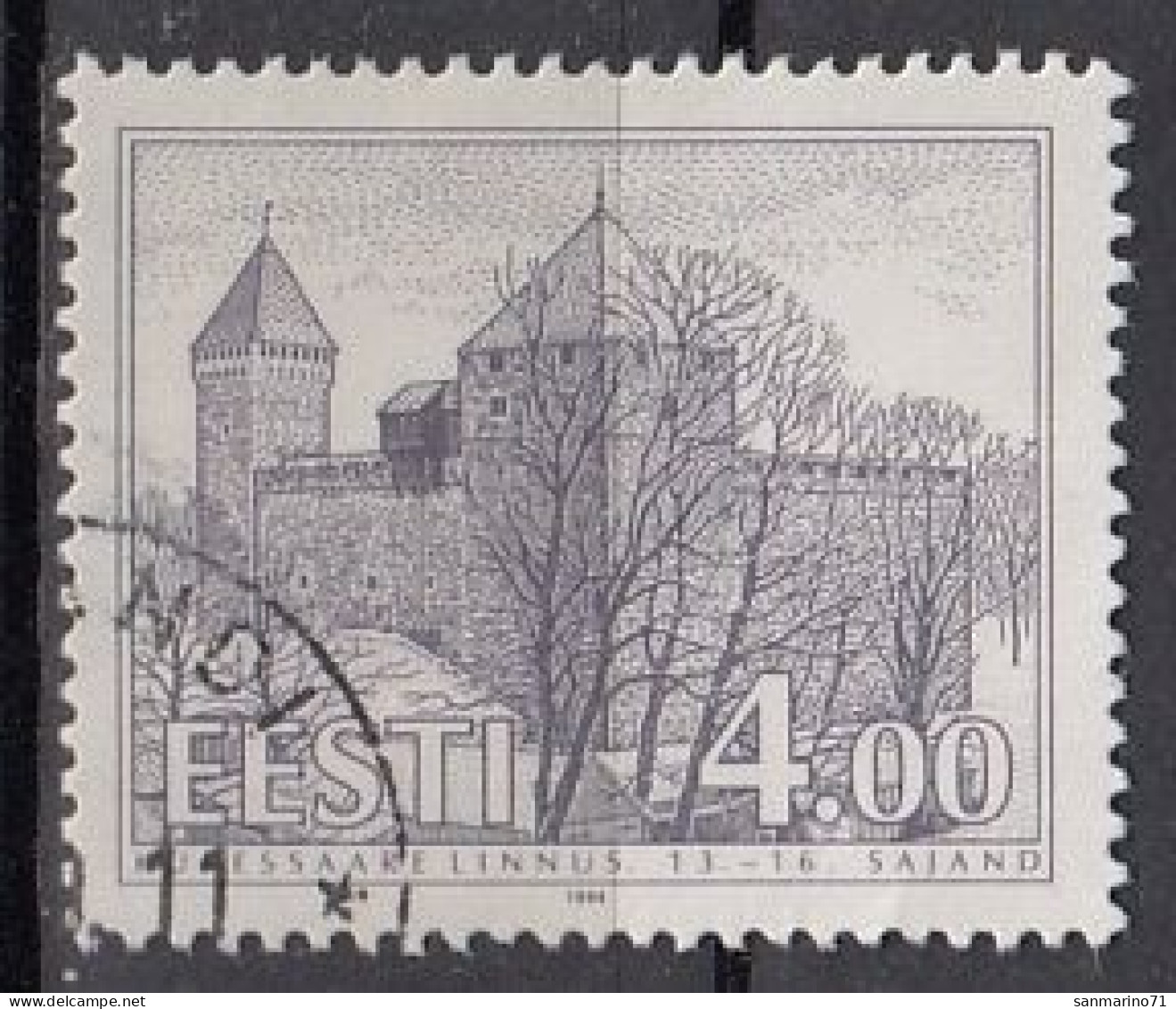 ESTONIA 237,used,falc Hinged - Castles