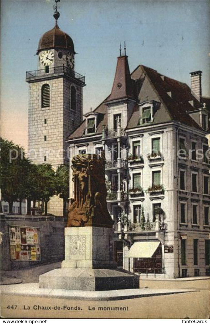 12512972 La Chaux-de-Fonds Le Monument La Chaux-de-Fonds - Sonstige & Ohne Zuordnung