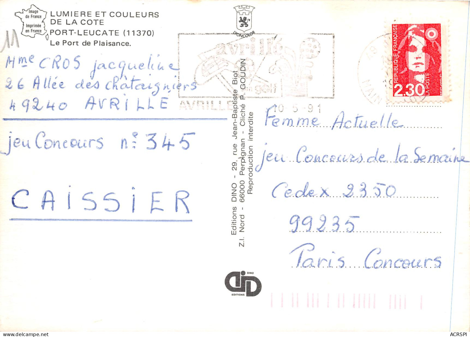 PORT LEUCATE Le Port De Plaisance 21(scan Recto-verso) MB2334 - Leucate