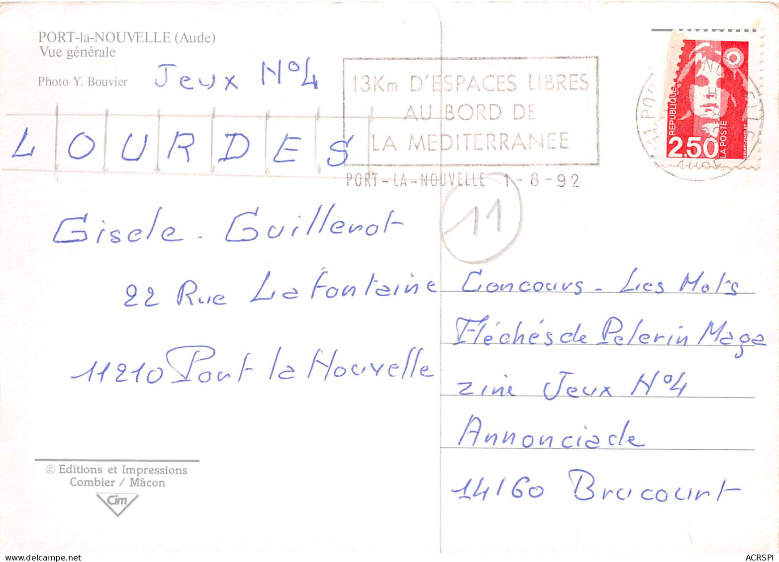 PORT LA NOUVELLE Vue Generale 26(scan Recto-verso) MB2339 - Port La Nouvelle