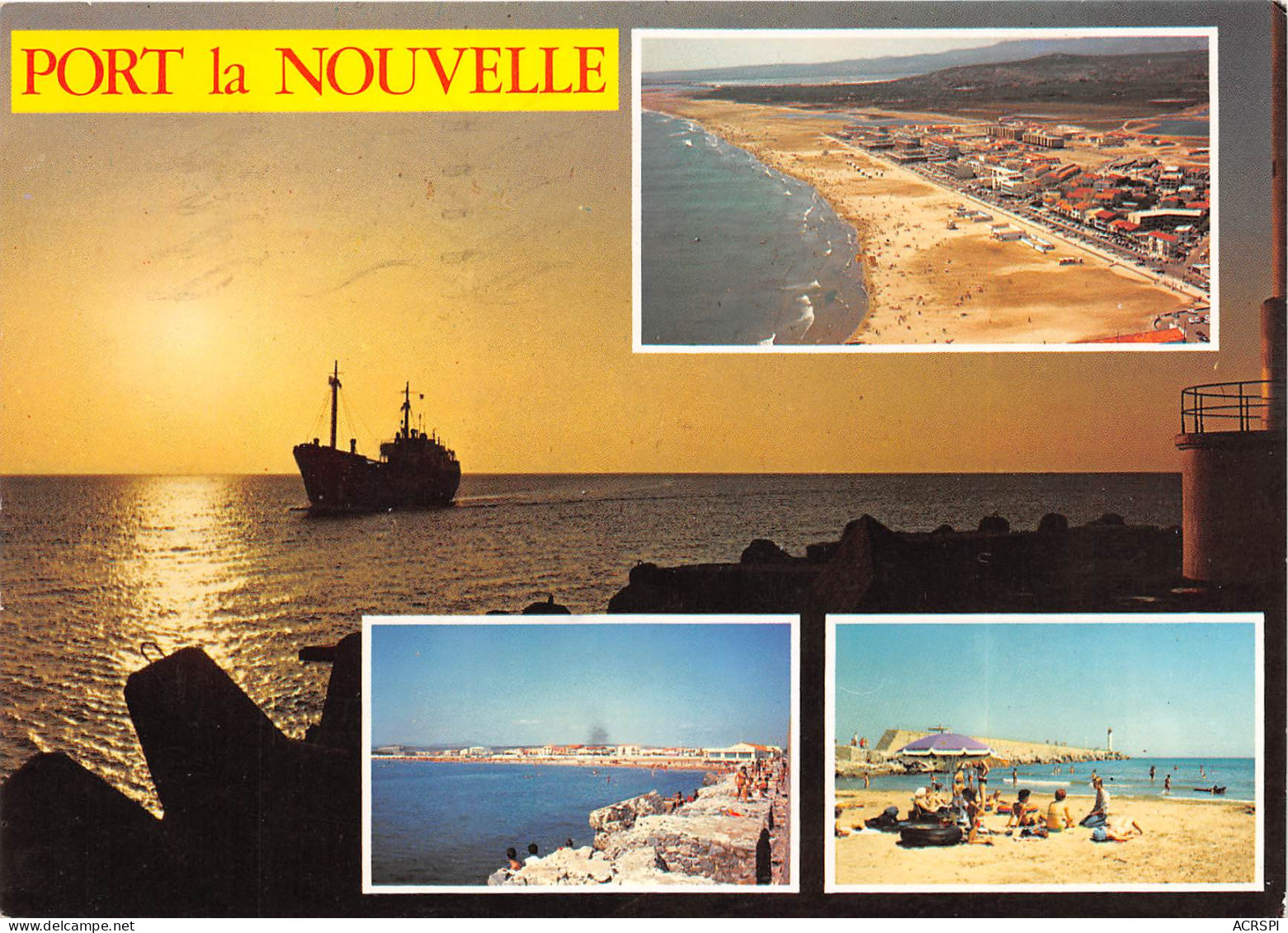 PORT LA NOUVELLE Vue Panoramique La Jetee Le Front De Mer 10(scan Recto-verso) MB2341 - Port La Nouvelle