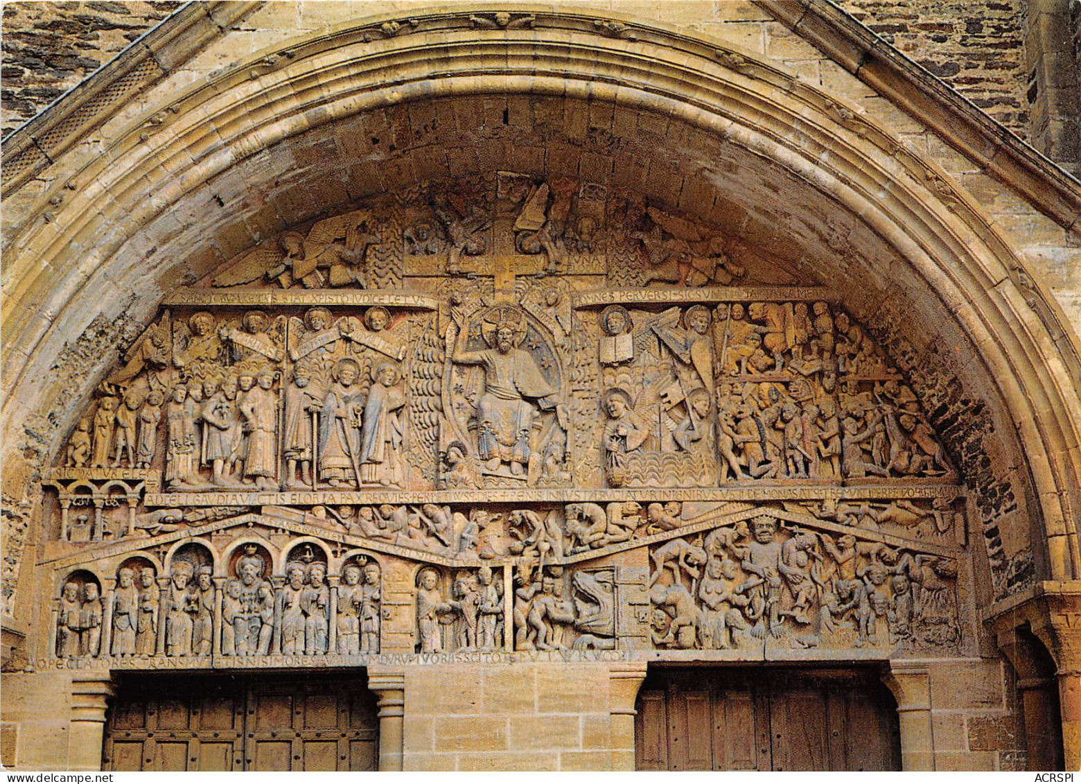 CONQUES Eglise Saint Foy Le Tympan 11(scan Recto-verso) MB2342 - Conques Sur Orbiel