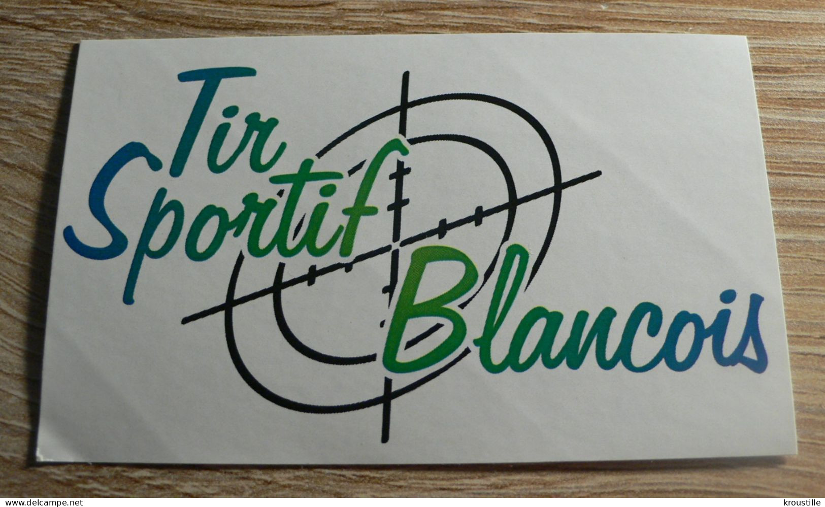 THEME TIR SPORTIF : AUTOCOLLANT TIR SPORTIF BLANCOIS - Aufkleber