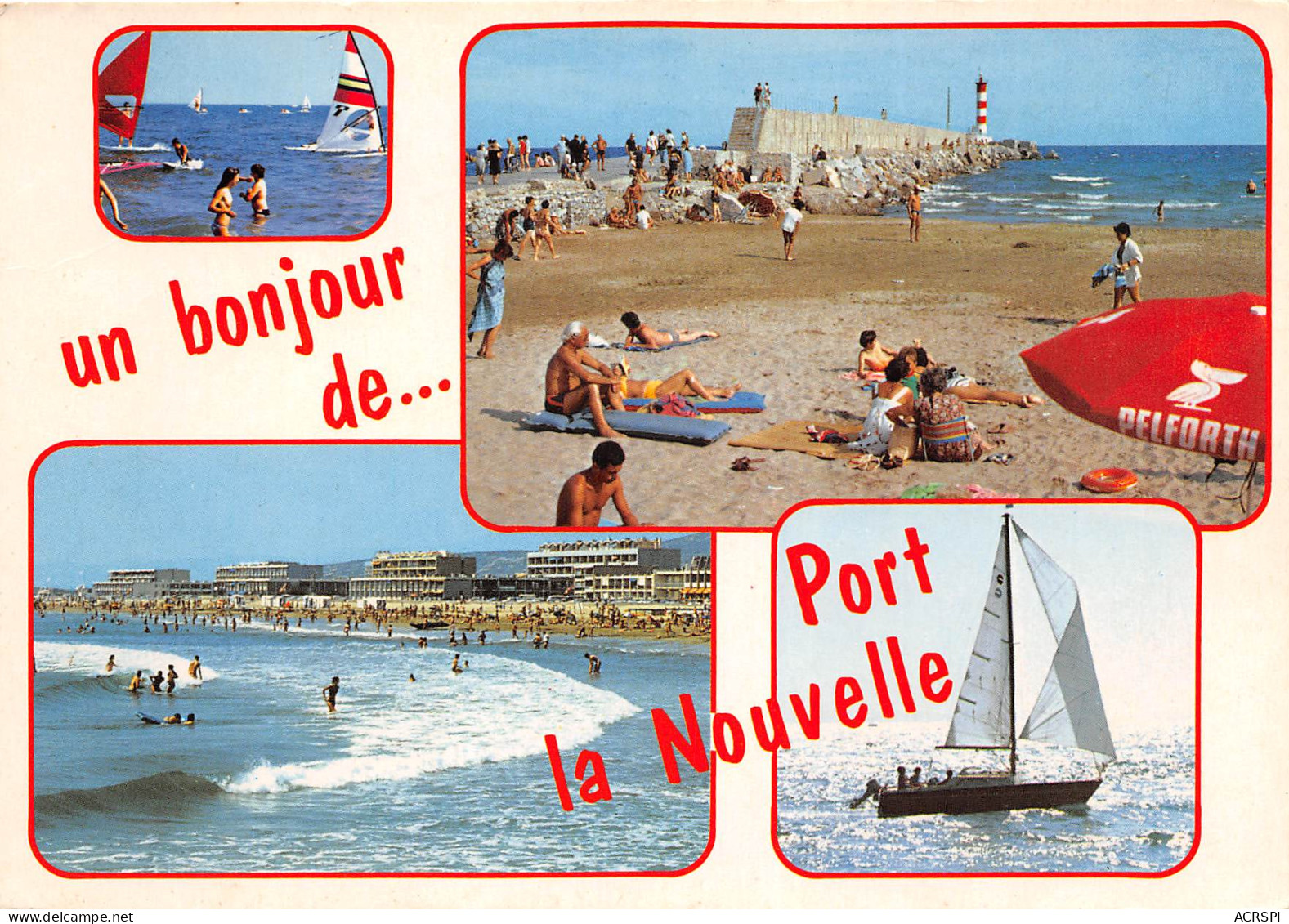 PORT LA NOUVELLE La Plage Le Phare 14(scan Recto-verso) MB2343 - Port La Nouvelle