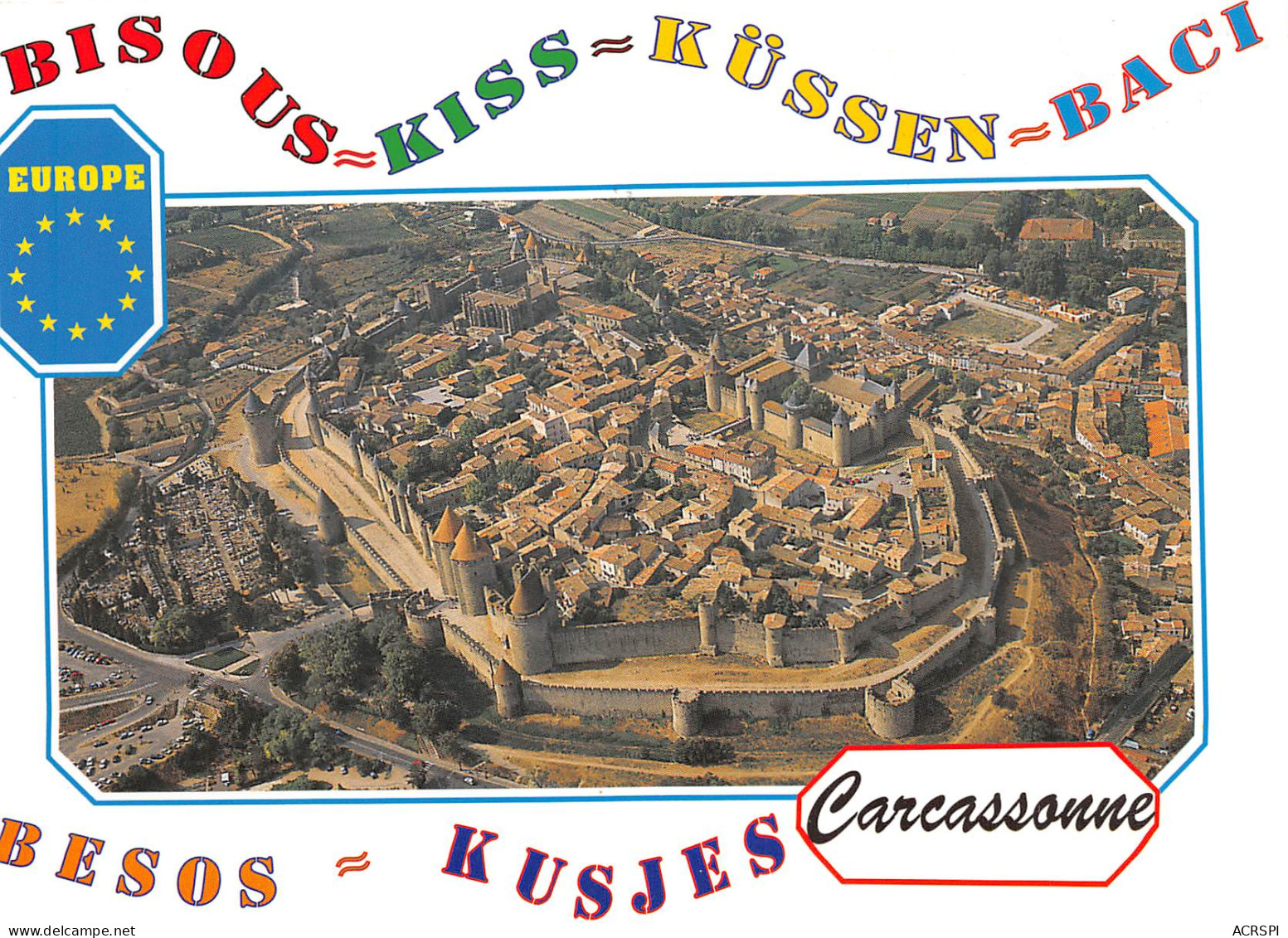 CARCASSONNE Vue Aerienne De La Cite Medievale 29(scan Recto-verso) MB2343 - Carcassonne