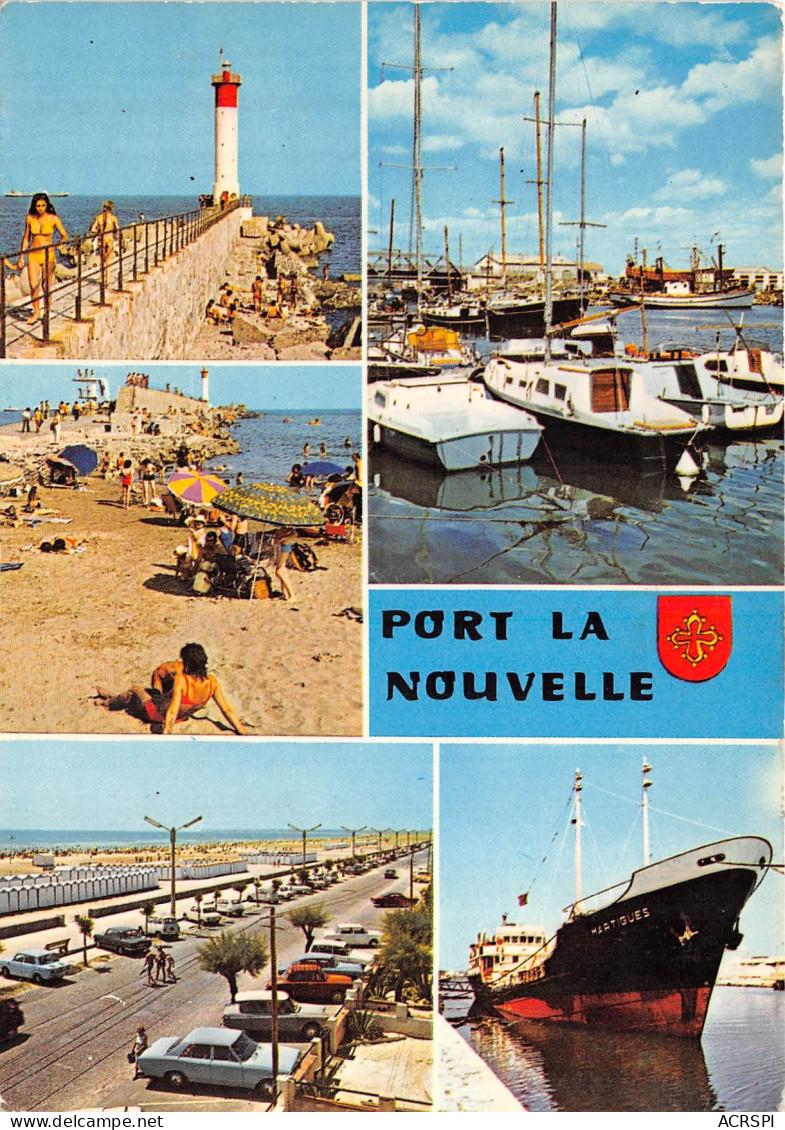 PORT LA NOUVELLE La Jetee Et Son Phare Le Port De Plaisance L Avenue De La Mer 8(scan Recto-verso) MB2344 - Port La Nouvelle