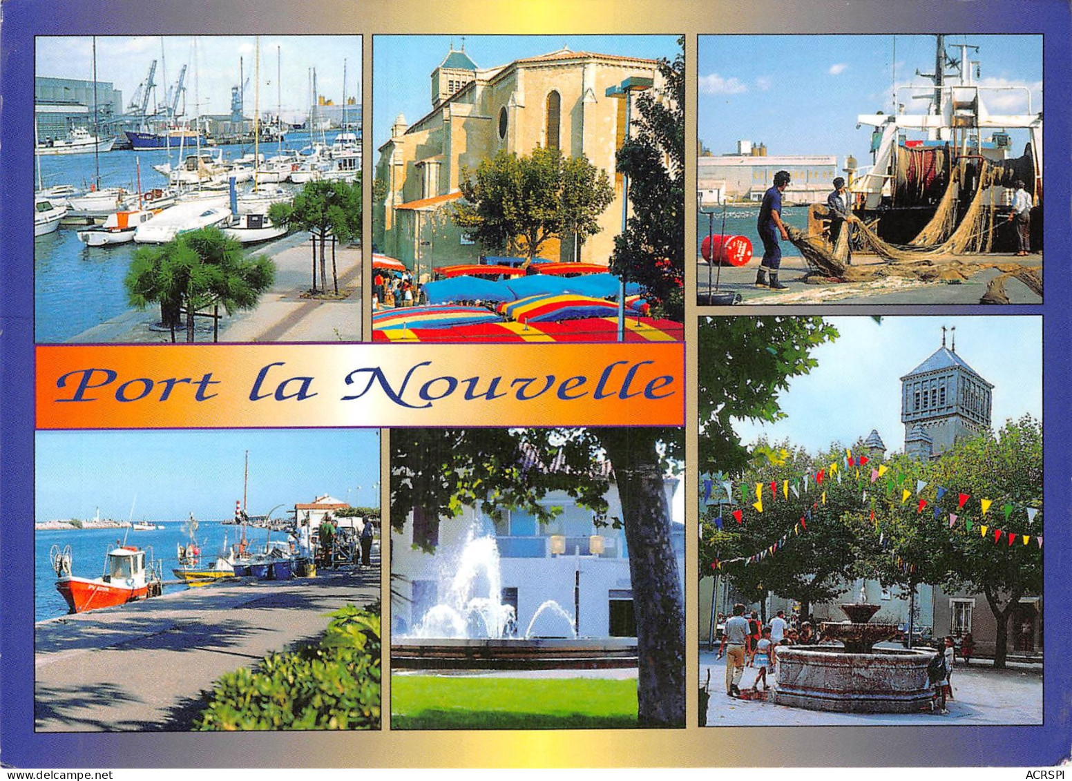 PORT LA Nouvelle Station Balneaire De La Mediterranee Vues De La Station Le Port Le Village 5(scan Recto-verso) MB2345 - Port La Nouvelle