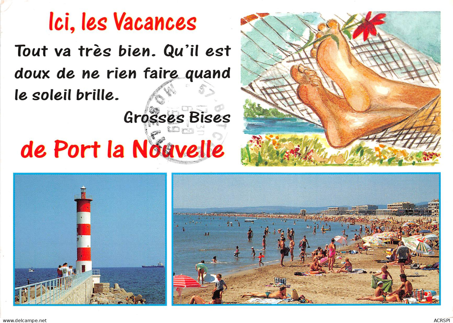 PORT LA Nouvelle Ici Les Vacances 15(scan Recto-verso) MB2345 - Port La Nouvelle