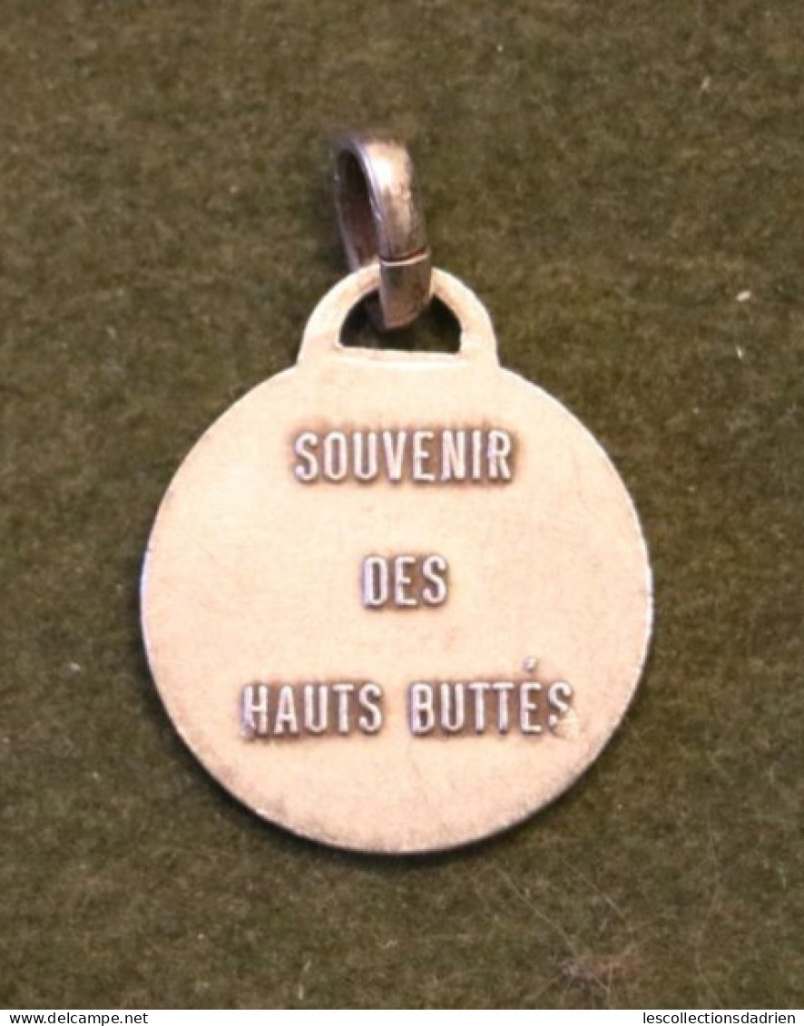 Médaille Religieuse En Argent Saint Antoine  - Silver Religious Medal  Souvenir Des Hauts Buttés - Religion & Esotérisme