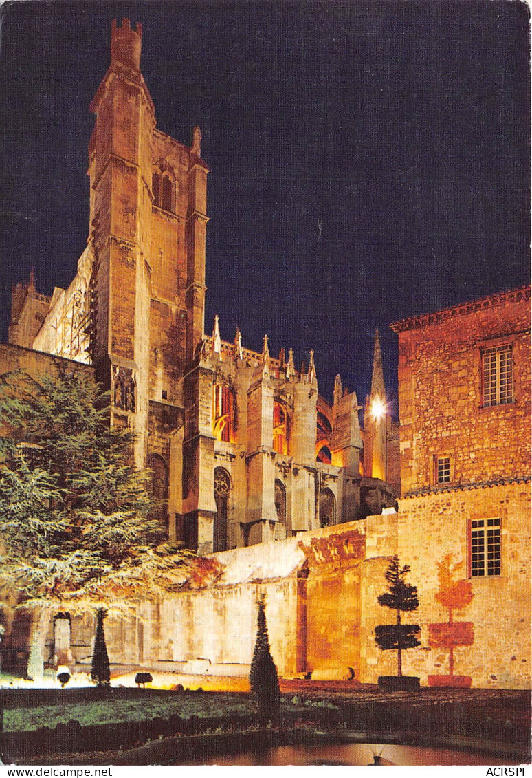 NARBONNE Cathedrale Saint Just Vue De Nuit 24(scan Recto-verso) MB2347 - Narbonne
