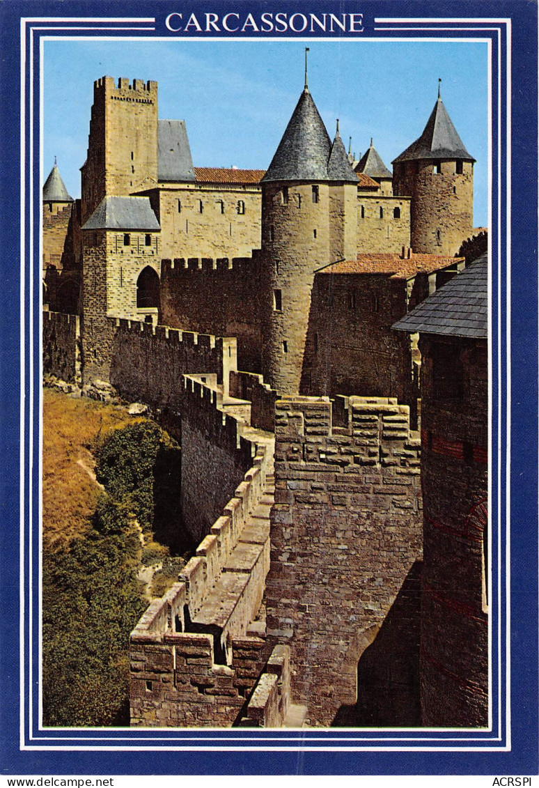 CARCASSONNE Le Chateau Comtal Et La Porte Du Senechal Vus De La Tour De L Inquisition 12(scan Recto-verso) MB2348 - Carcassonne