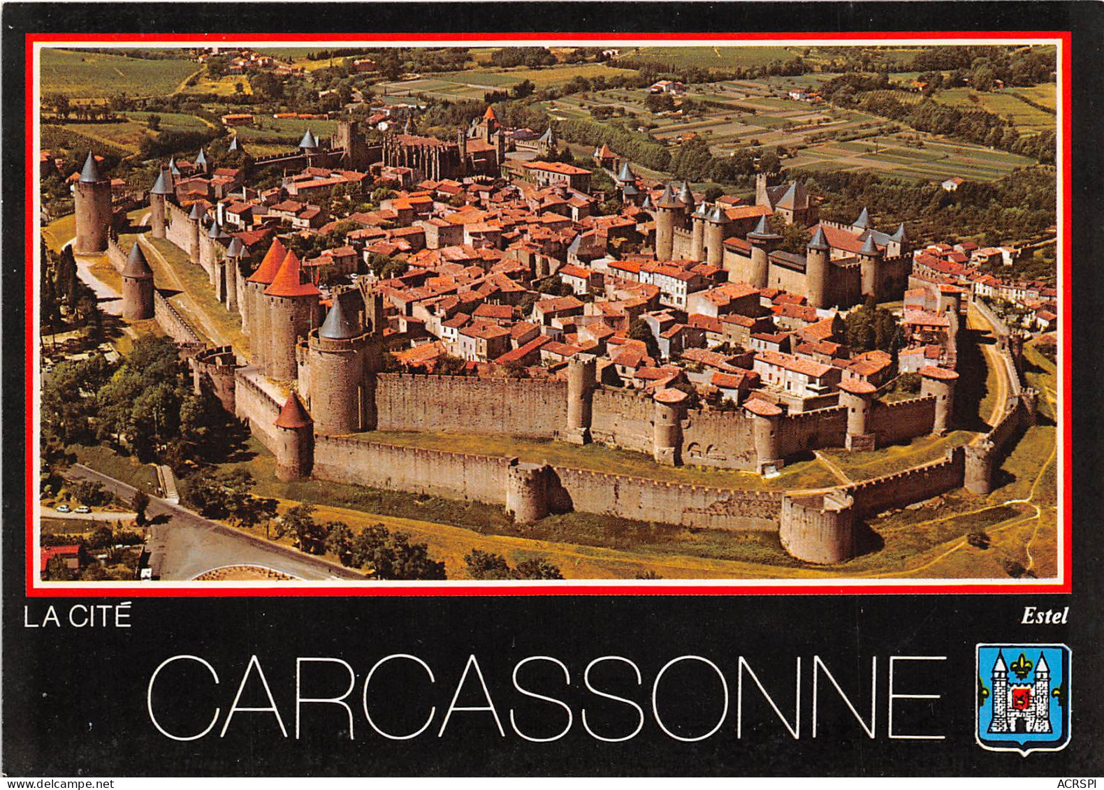 CITE DE CARCASSONNE Vue Aerienne De La Cite Prise Du Nord Est 19(scan Recto-verso) MB2349 - Carcassonne