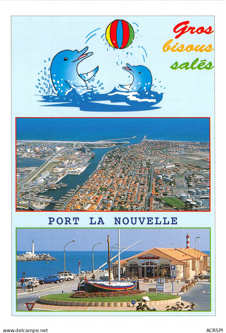 PORT LA NOUVELLE Vue Aerienne L Entree Du Port 3(scan Recto-verso) MB2351 - Port La Nouvelle