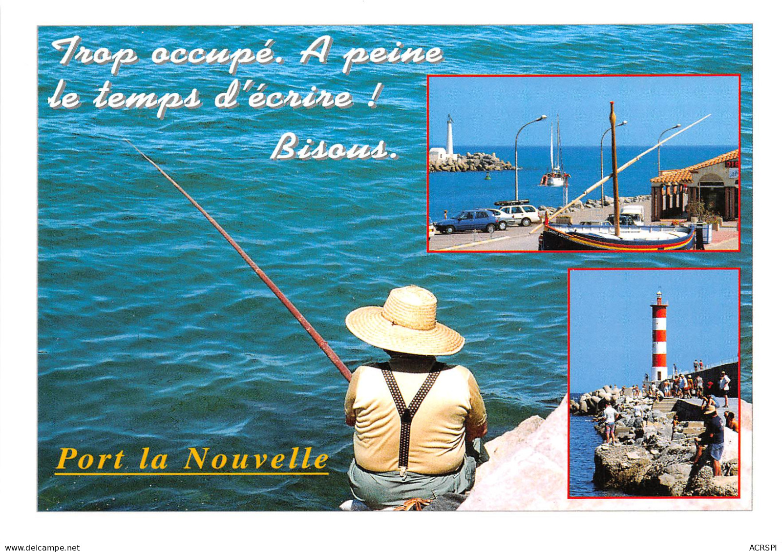PORT LA NOUVELLE Le Saint Loup Ancienne  Barque De Peche 16(scan Recto-verso) MB2351 - Port La Nouvelle