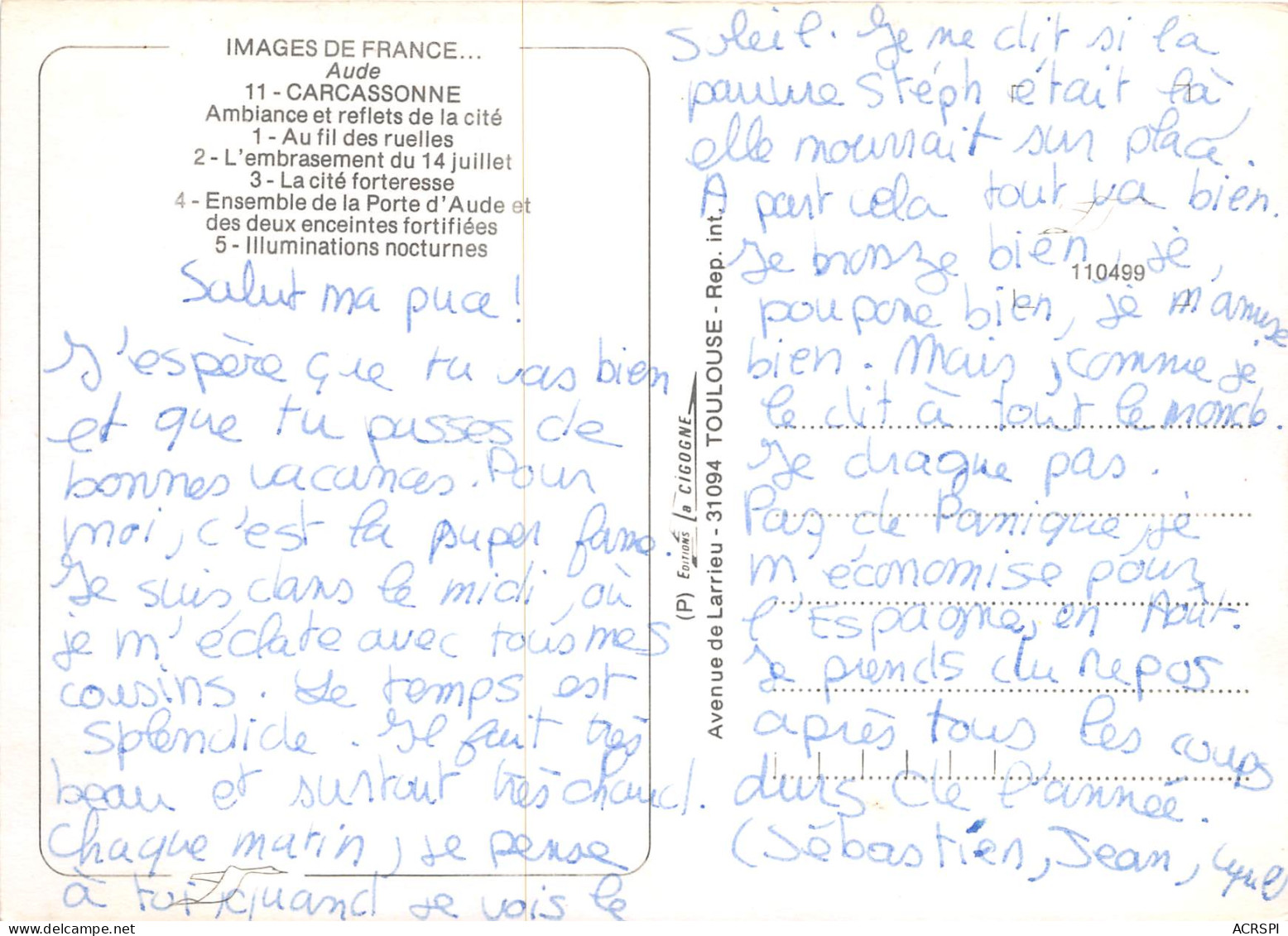 CARCASSONNE Ambiance Et Reflets De La Cite 19(scan Recto-verso) MB2351 - Carcassonne