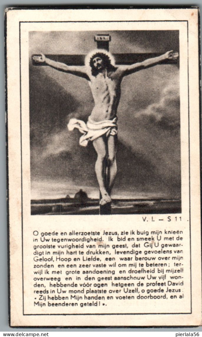 Bidprentje Kallo - Van De Velde Alois (1884-1949) - Images Religieuses