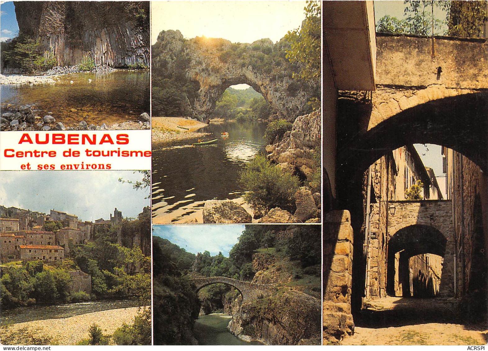 AUBENAS EN VIVARAIS Et Ses Environs Coulees Basaltiques A Jaujac Pont D Arc Balazuc 4(scan Recto-verso) MB2355 - Aubenas