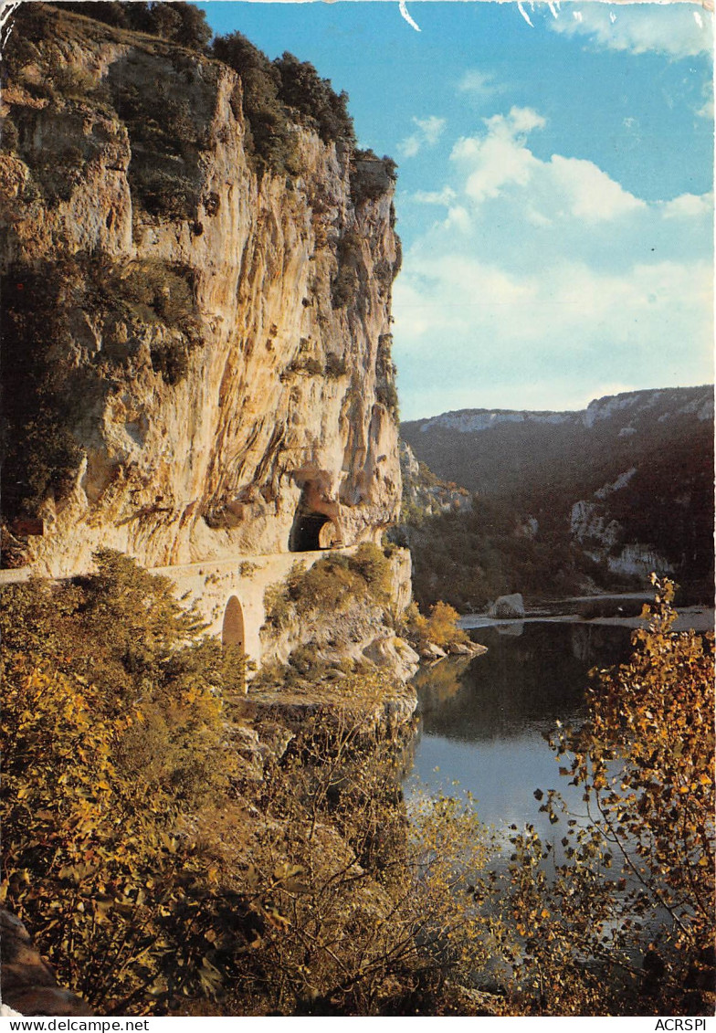 LES GORGES DE LA RDECHE La Route Entre Vallon Et Le Pont D Arc 27(scan Recto-verso) MB2357 - Vallon Pont D'Arc