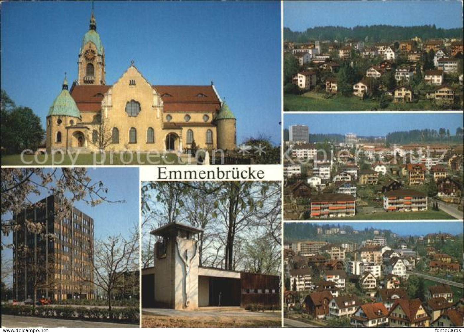 12507304 Emmenbruecke Fliegeraufnahme Kirche Emmenbruecke - Sonstige & Ohne Zuordnung