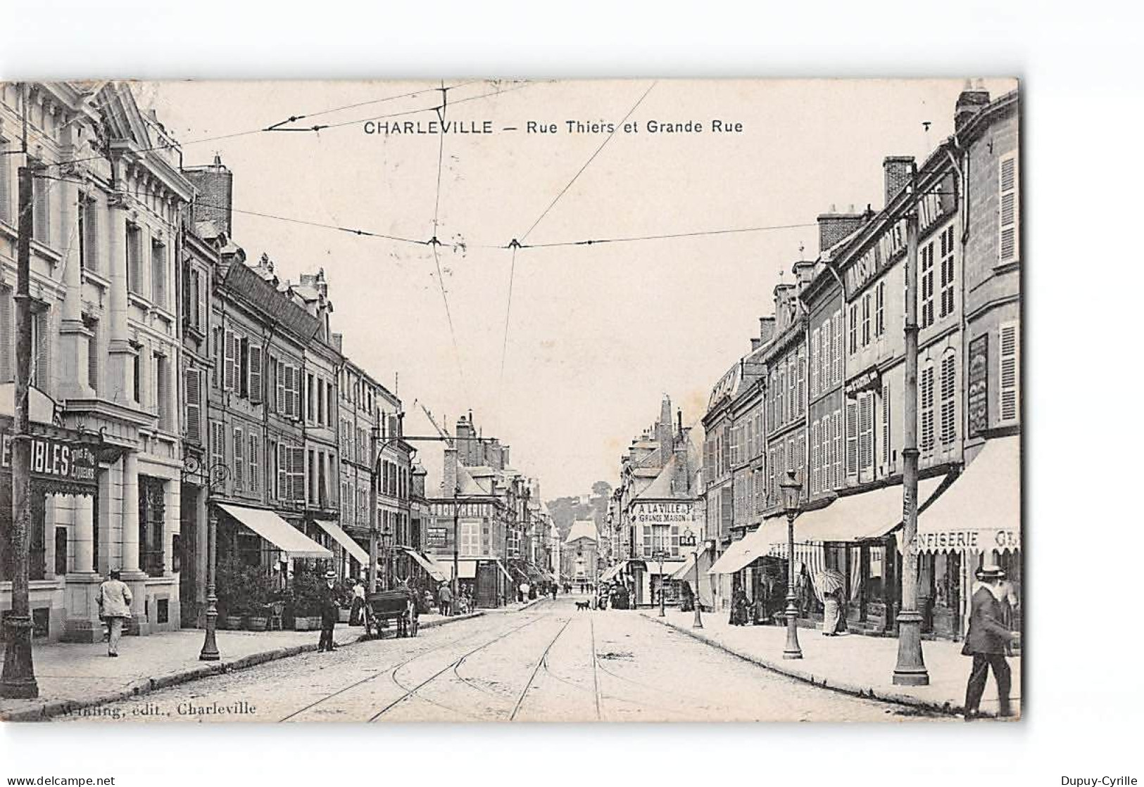 CHARLEVILLE - Rue Thiers Et Grande Rue - Très Bon état - Charleville