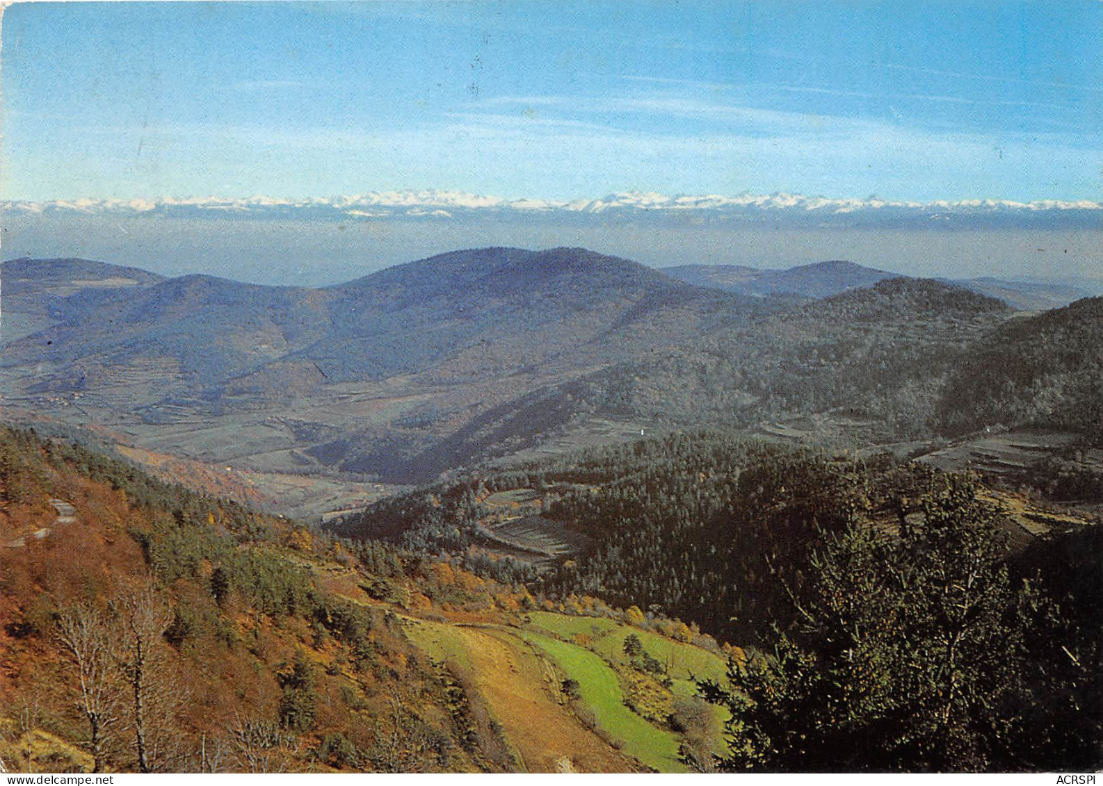 LA LOUVESC Perspective Sur La Chaine Des Alpes 12(scan Recto-verso) MB2361 - La Louvesc