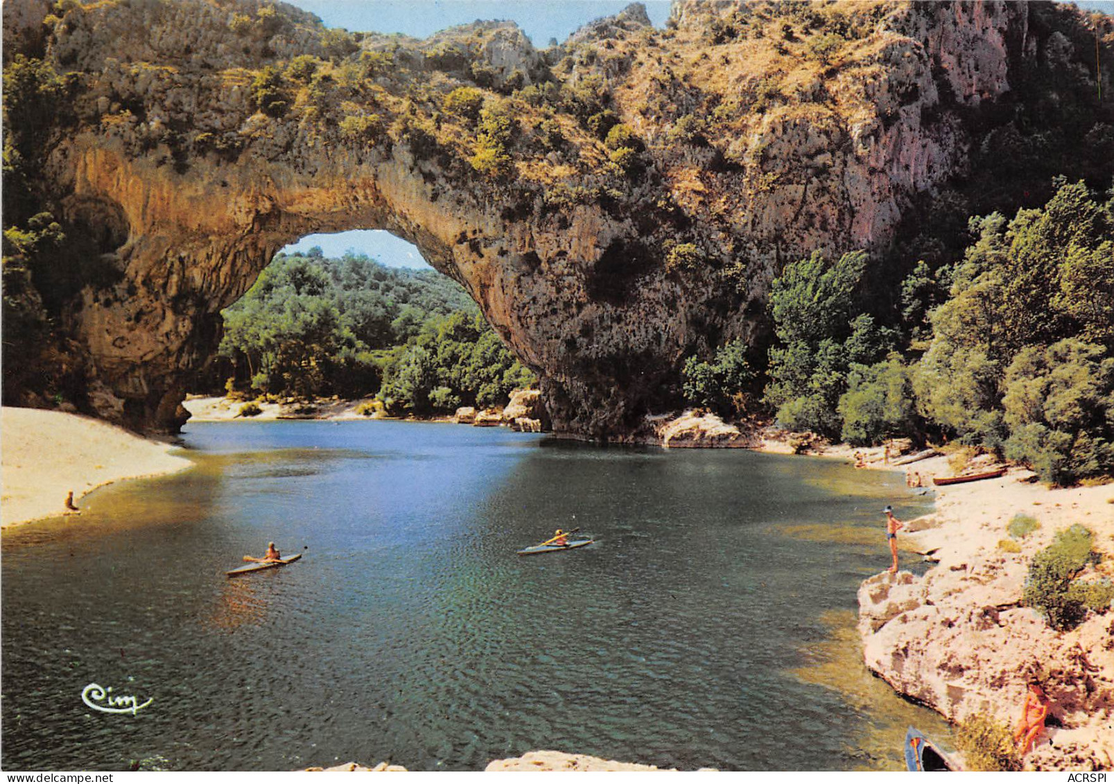 VALLON PONT D ARC Le Pont Naturel Merveille Geologique Creusee Par La Rdeche 11(scan Recto-verso) MB2362 - Vallon Pont D'Arc