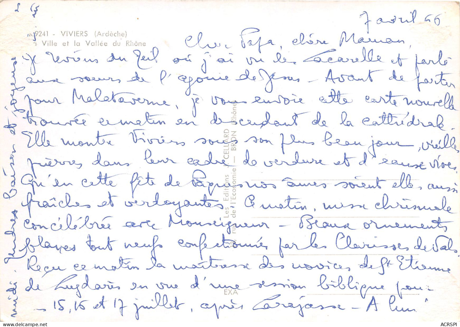 VIVIERS Ville Et La Vallee Du Rhone 13(scan Recto-verso) MB2365 - Viviers