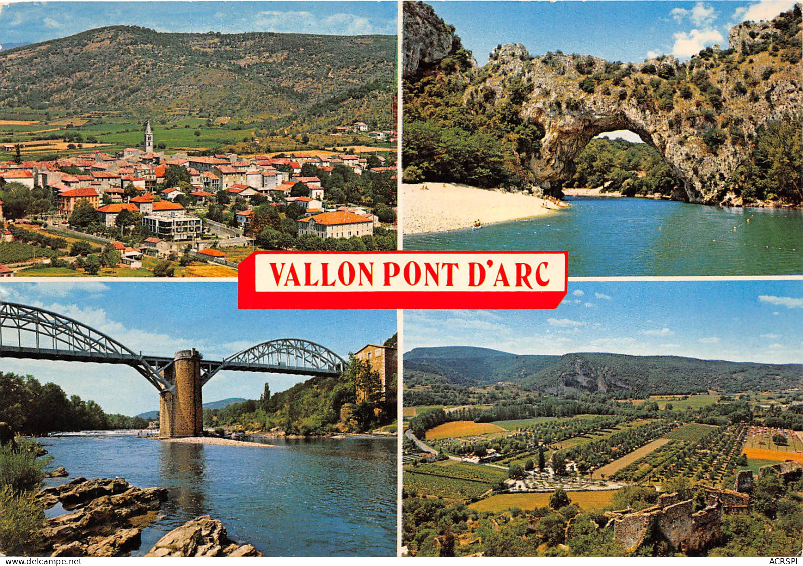 VALLON PONT D ARC Le Village Le Pont D Arc Le Pont De Salavas 15(scan Recto-verso) MB2368 - Vallon Pont D'Arc