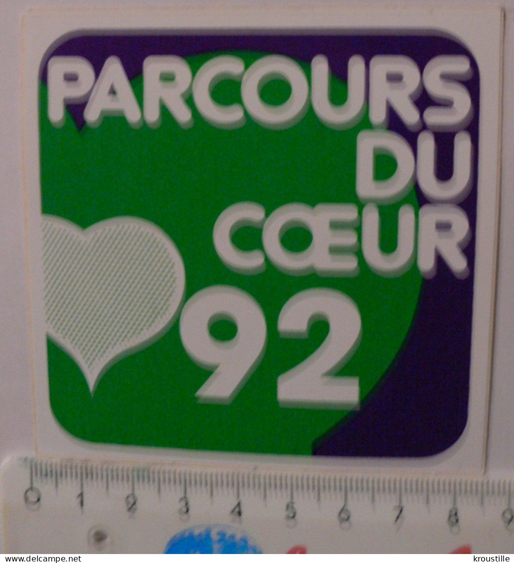 AUTOCOLLANT PARCOURS DU COEUR 92 - Stickers