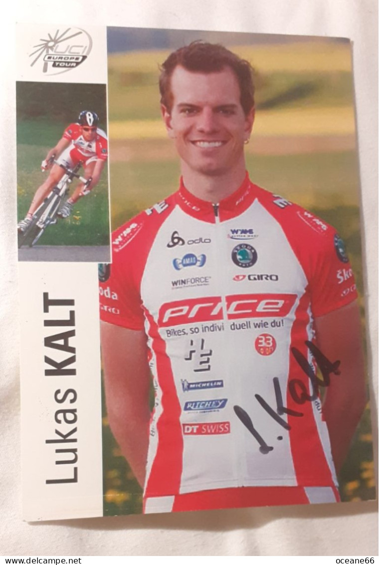 Autographe Lukas Kalt Price - Cyclisme