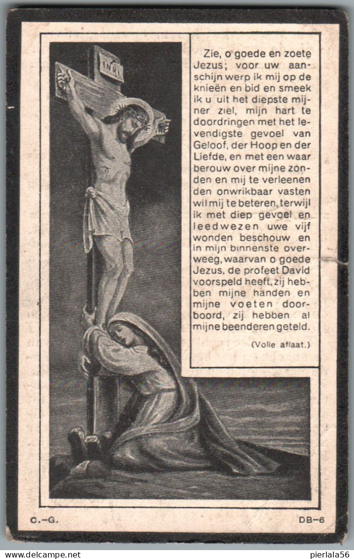 Bidprentje Kanegem - Vander Gucht Sophie (1844-1919) Scheurtje - Devotion Images