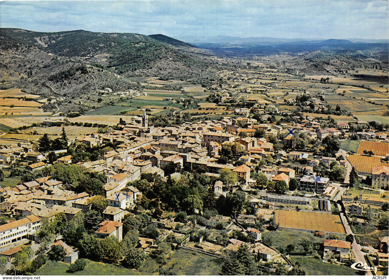 VALLON PONT D ARC Vue Generale Aerienne 22(scan Recto-verso) MB2374 - Vallon Pont D'Arc