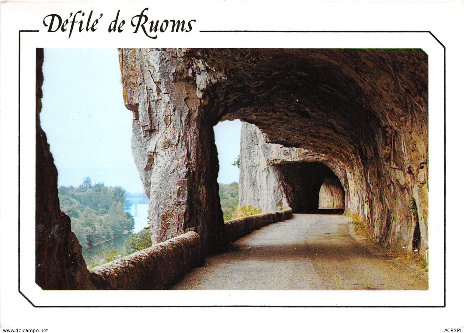 LES GORGES DE L ARDECHE Le Defile De RUOMS 6(scan Recto-verso) MB2375 - Ruoms