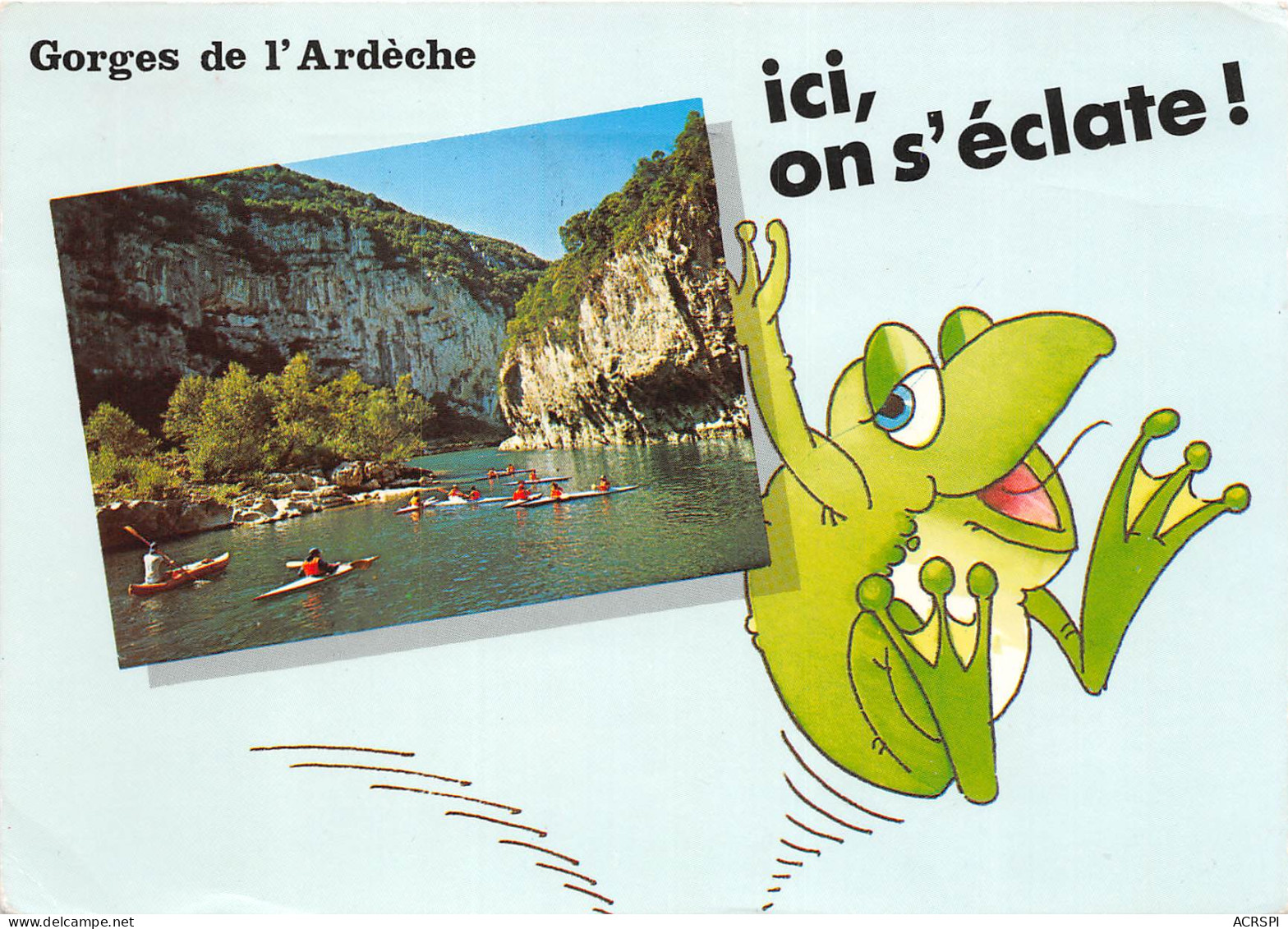 Gorges De L Ardeche Ici On S Eclate Descente De La Riviere 1(scan Recto-verso) MB2376 - Altri & Non Classificati