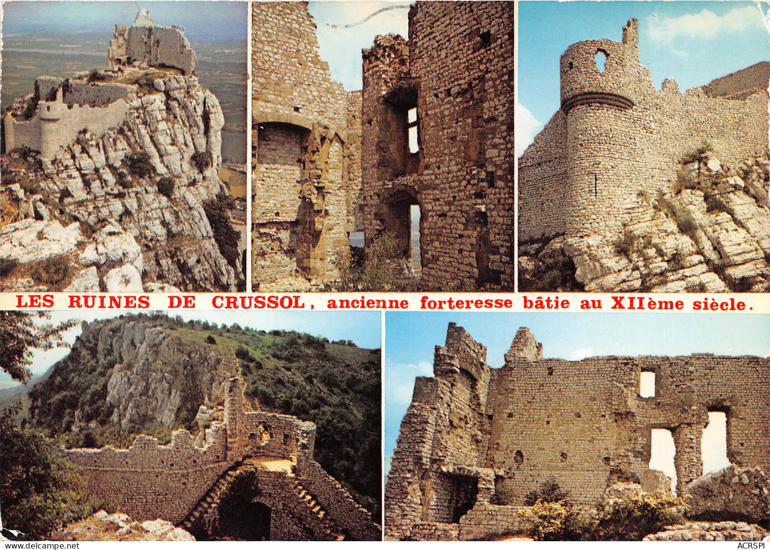 LES RUINES DE CRUSSOL 12(scan Recto-verso) MB2376 - Other & Unclassified