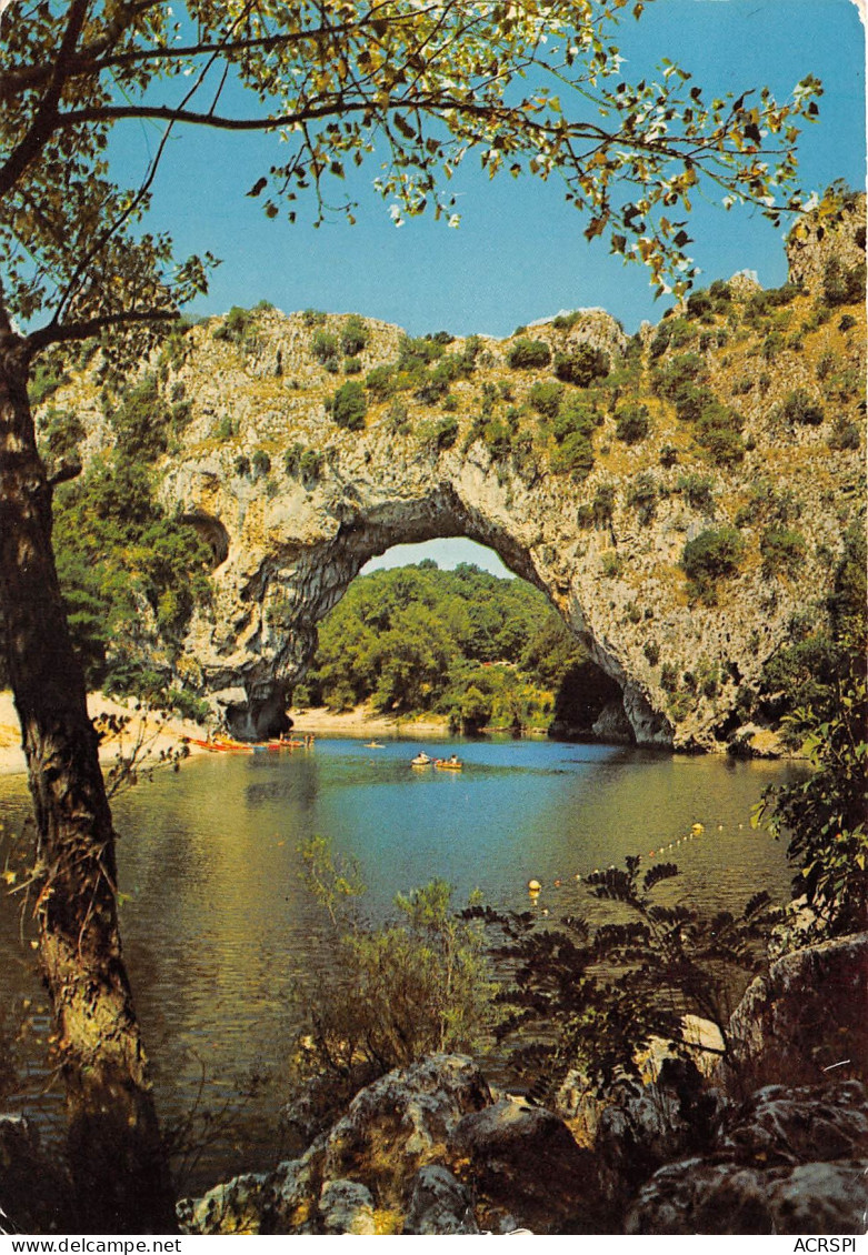 LES GORGES DE L ARDECHE Le Pont D Arc Vaste Grandiose Arcade Trouee 29(scan Recto-verso) MB2376 - Autres & Non Classés